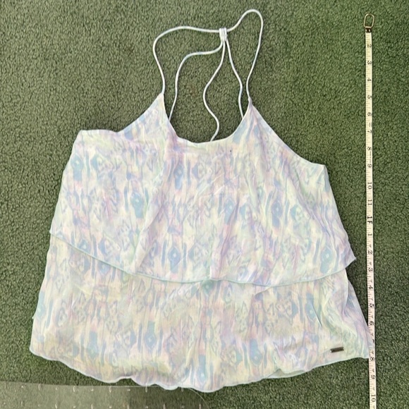 Hollister Light Blue Ruffle Halter Peplum Tank NWOT - Picture 3 of 5